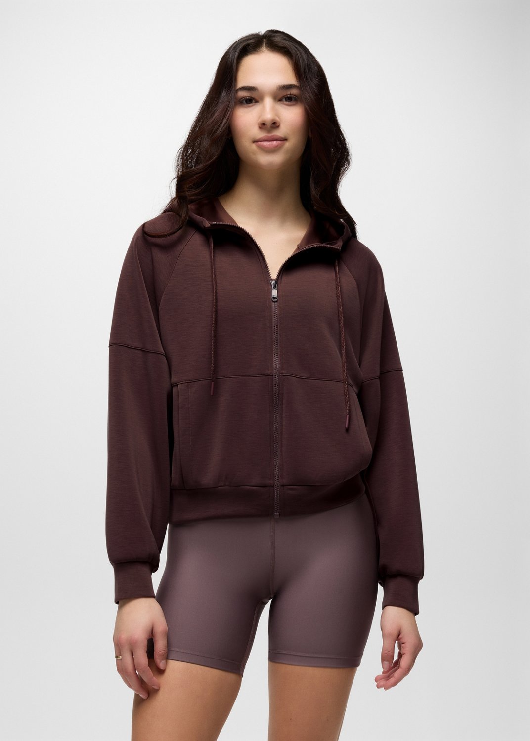Womens prAna Shea Full Zip - Mocha