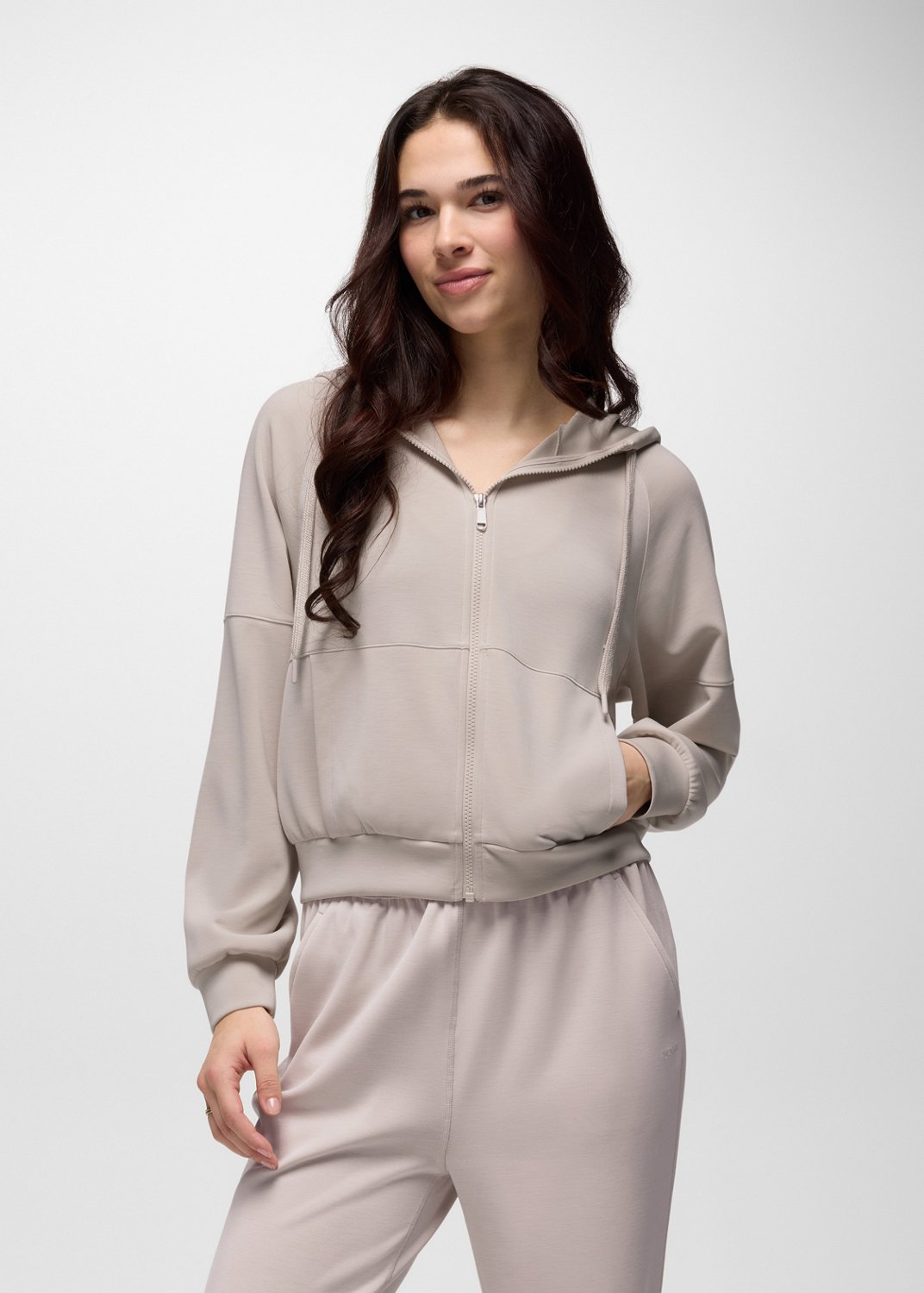 Womens prAna Shea Soft Full Zip - Almond