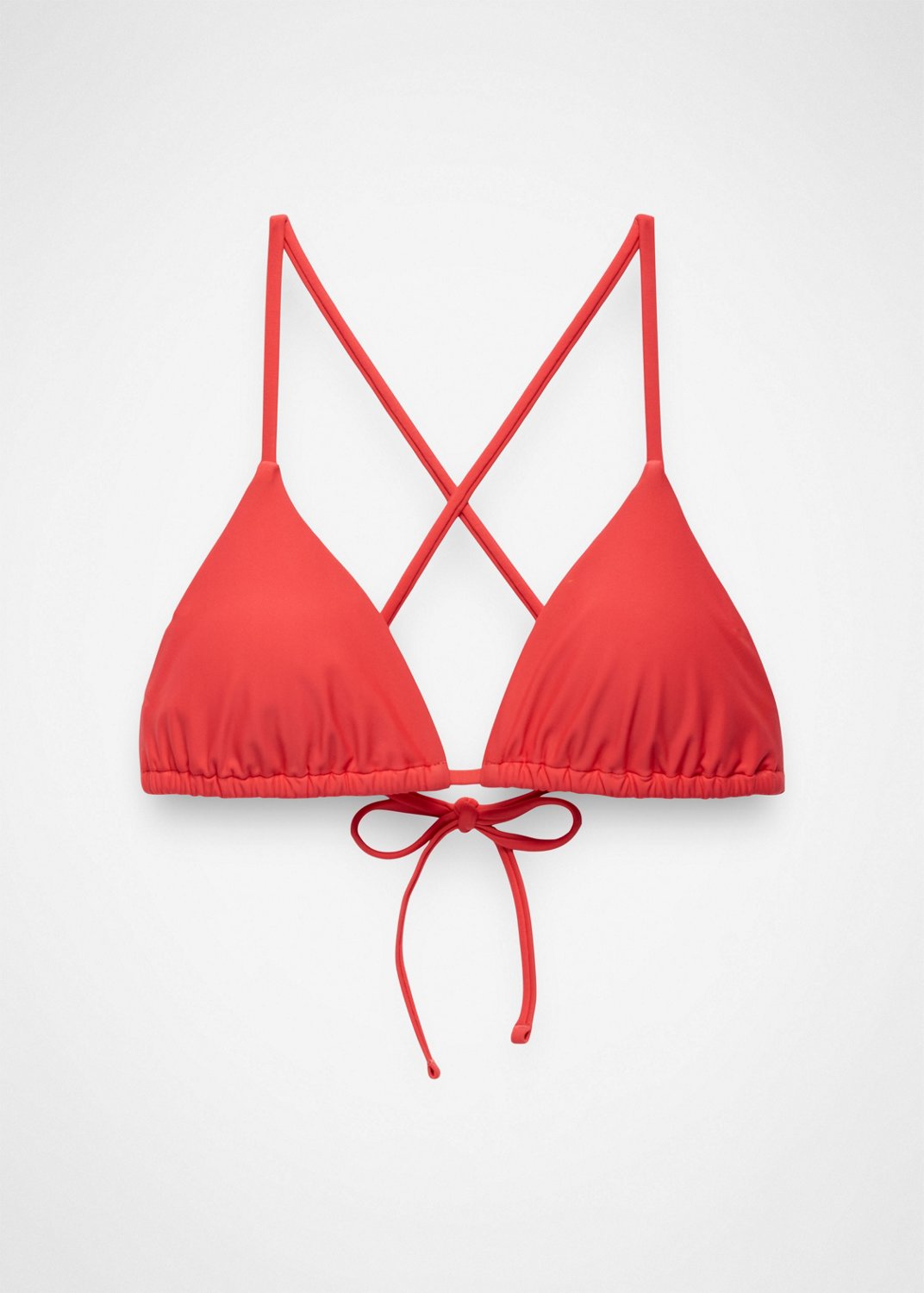 Womens prAna Hana Highway Triangle Swim Top - Rose Fire