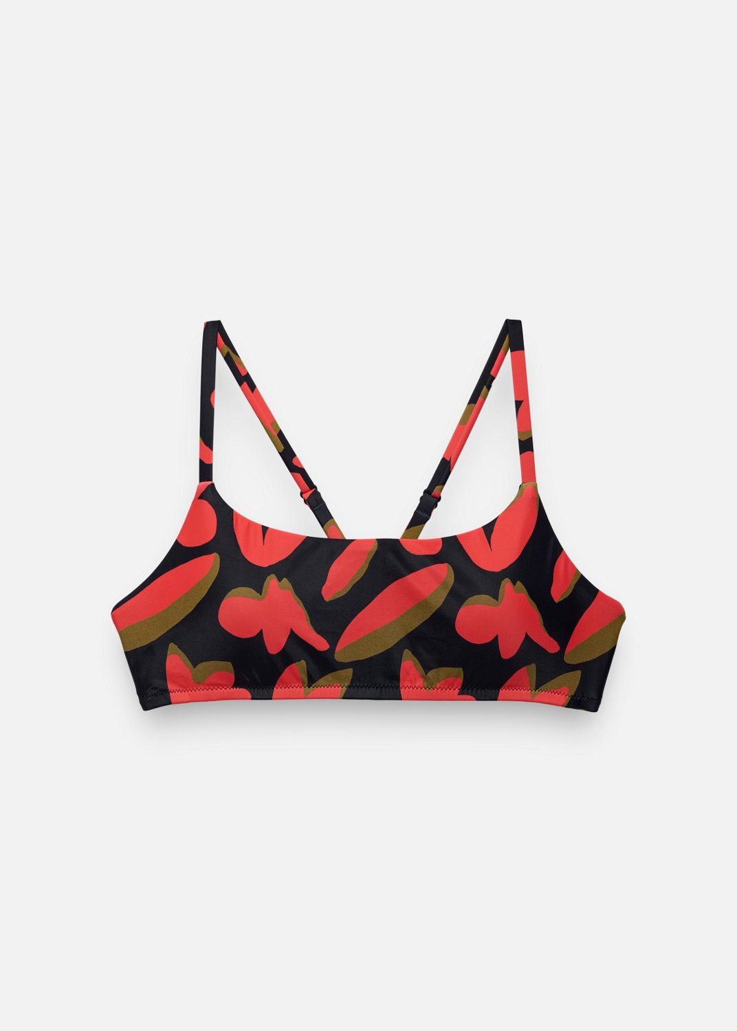 Womens prAna Lahari Swim Top - Rose Fire Indo Disco