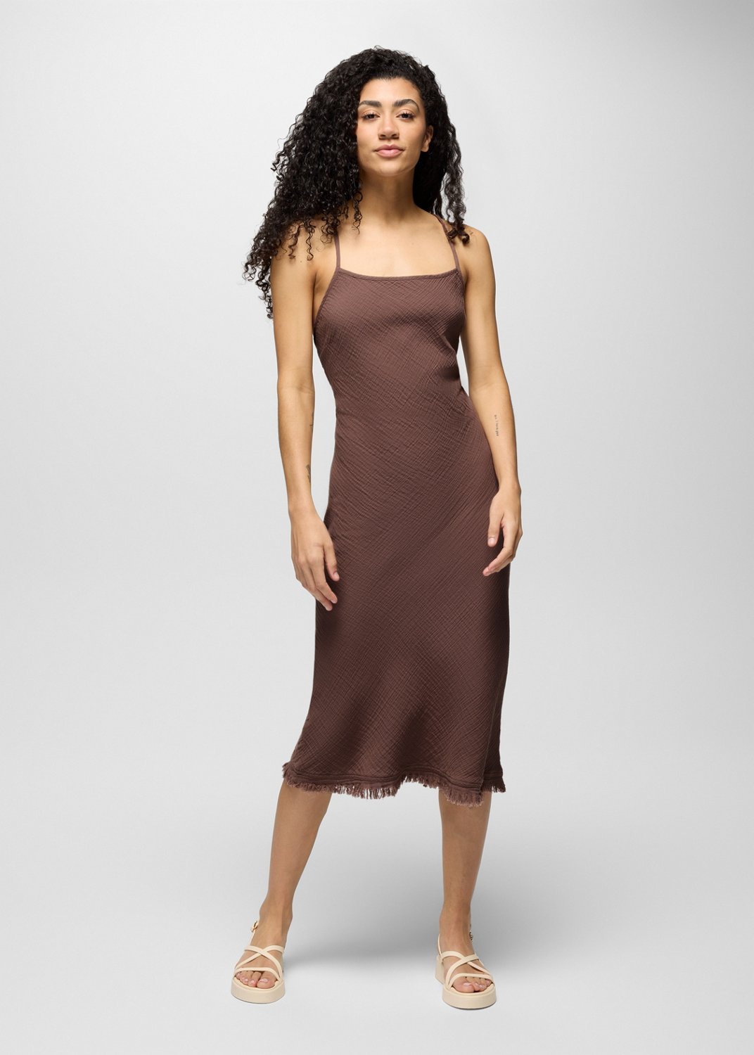 Womens prAna Hideaways Dress - Carob