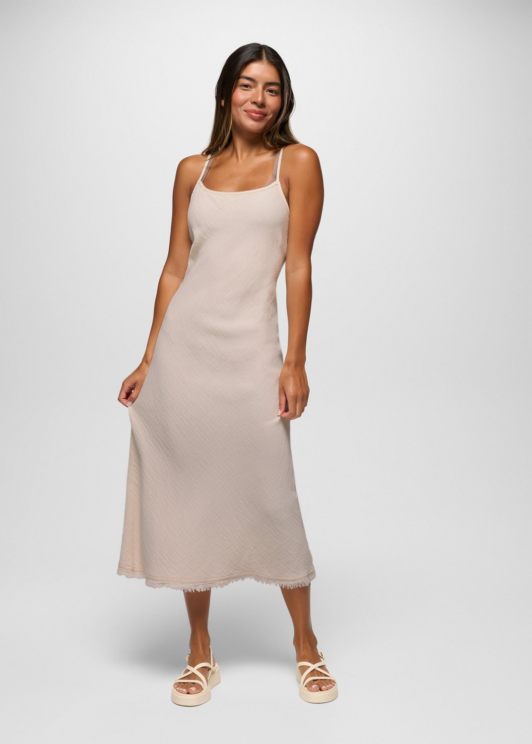Womens prAna Hideaways Dress - Almond