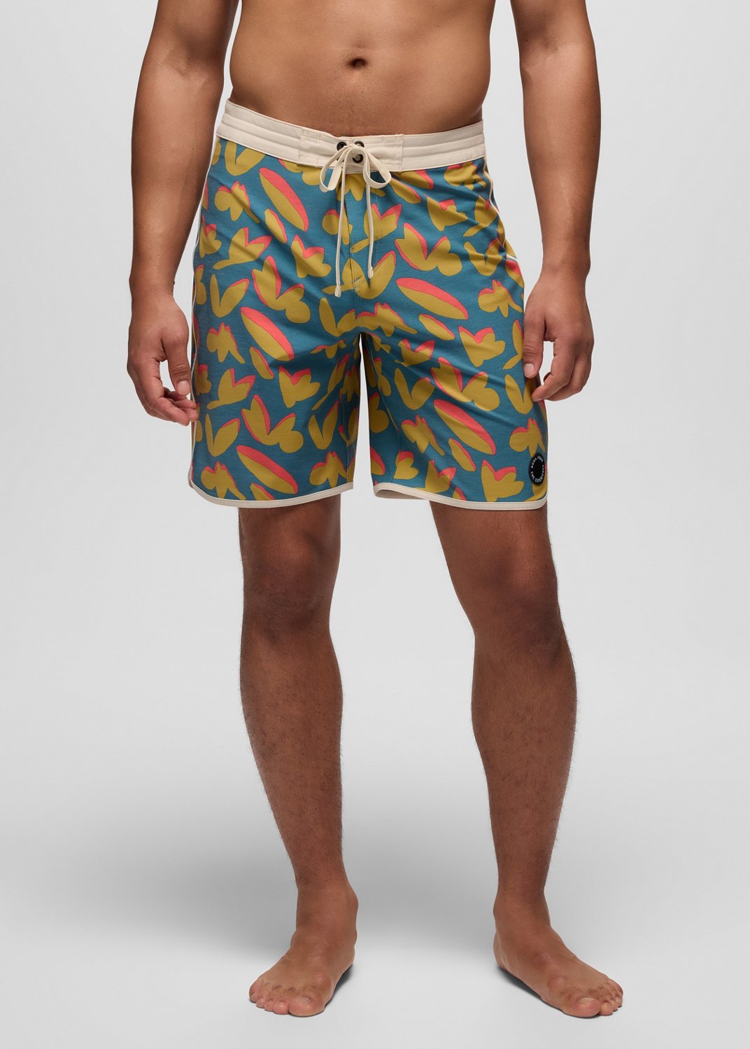 Mens prAna Vintage Boardshort - Catalina Indo Disco