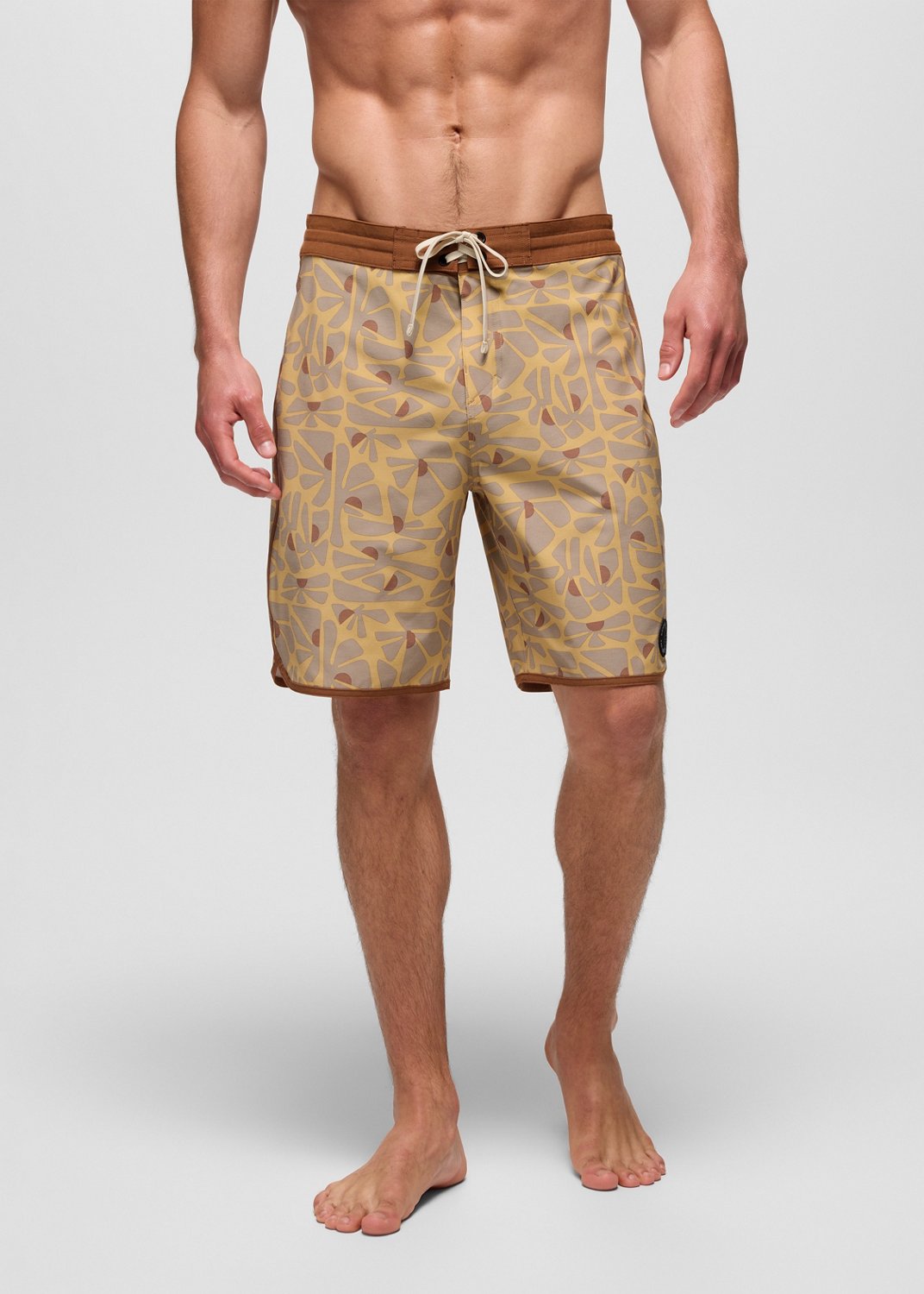 Mens prAna Prana Vintage Boardshort - Pollen Retro Bloom