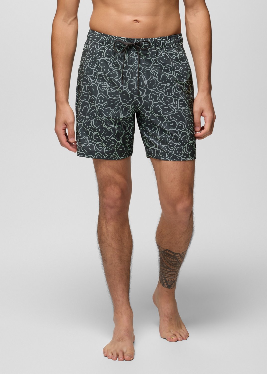Mens prAna La Jolla Swim Short - Shadow Feelings