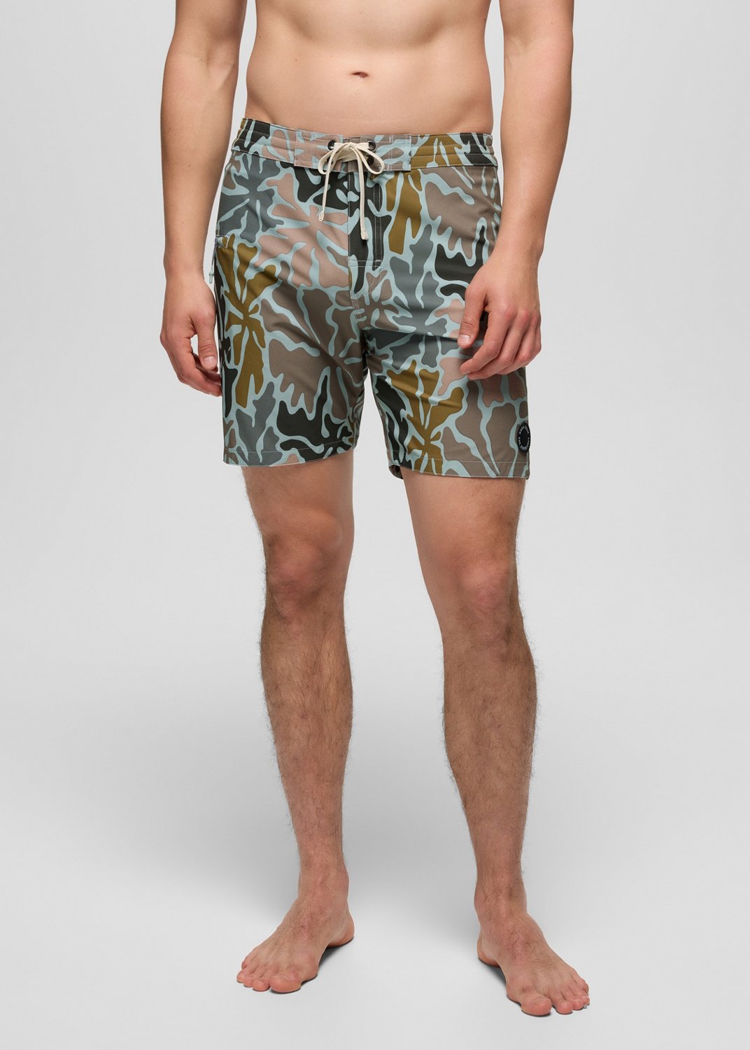 Mens prAna Fenton Boardshort - Saltwater Boogie Bloom