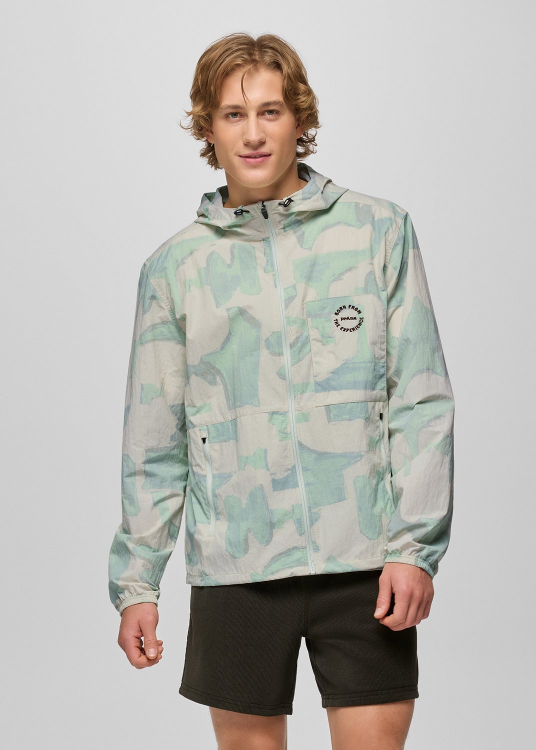 Mens prAna Encinitas Windbreaker - Jasmine Lavalamp