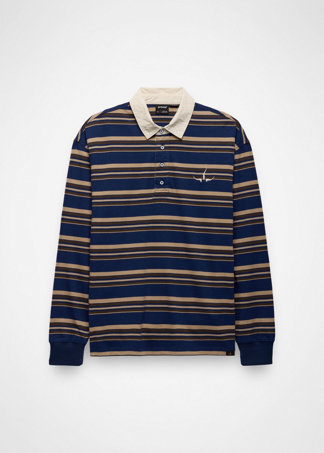 Gender Neutral prAna Rockblock Rugby Shirt - Capulet Blue