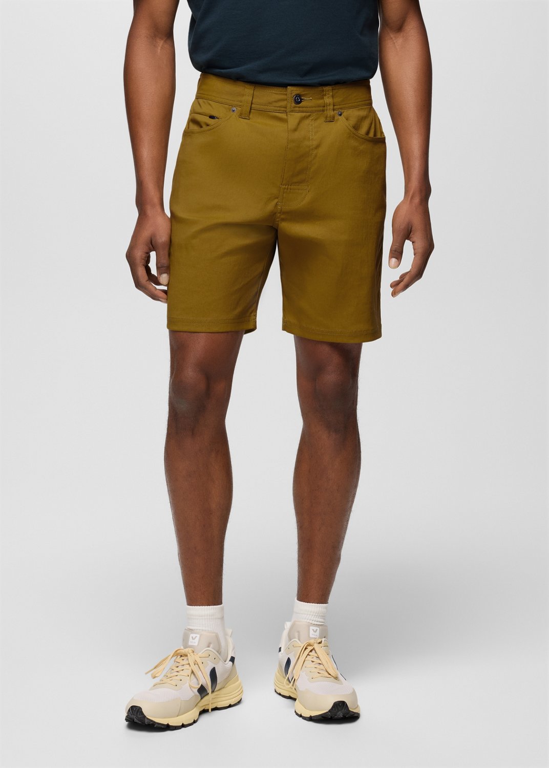 Mens prAna Stretch Zion™ 5 Pocket Short - Retro Olive
