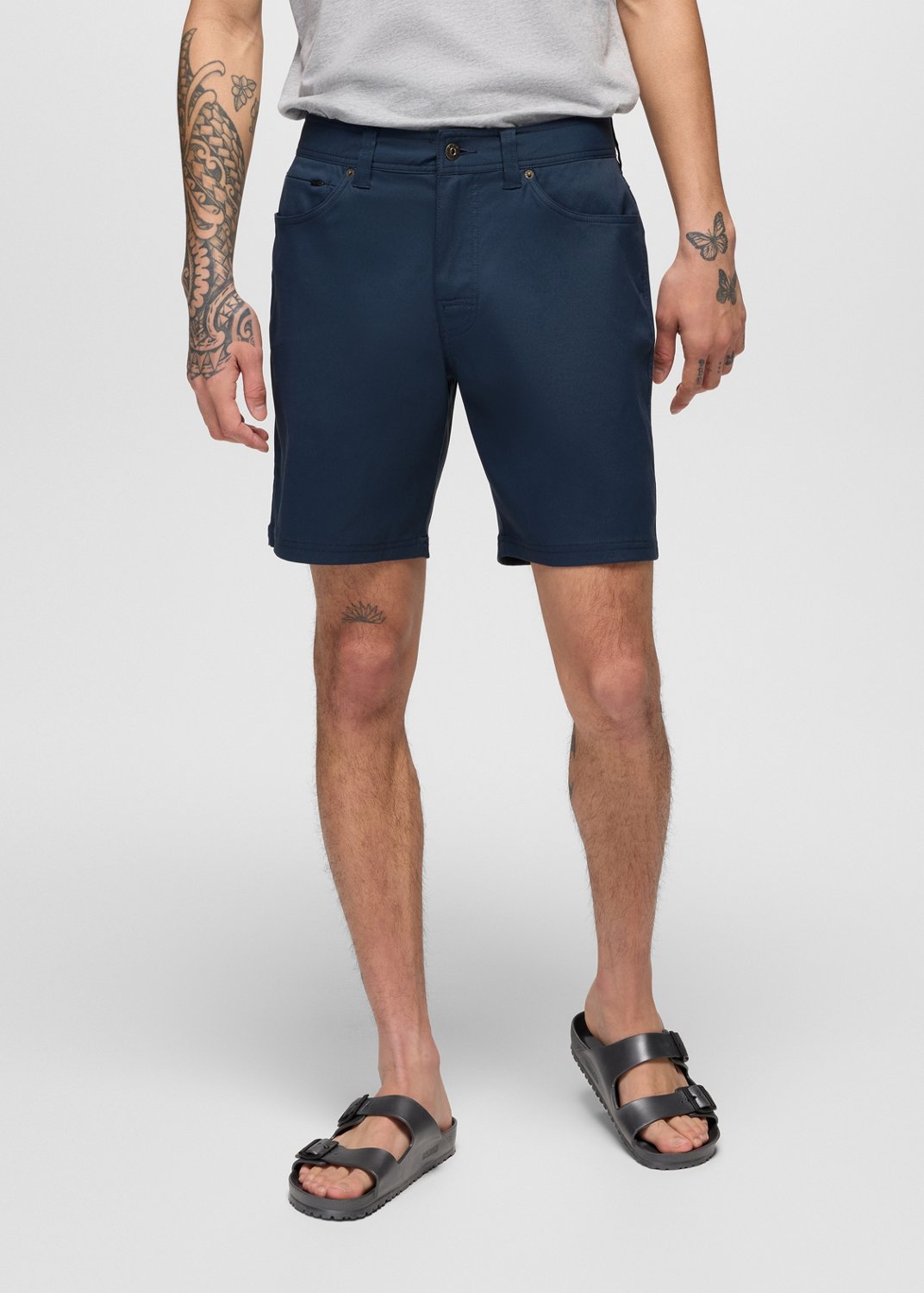 Mens prAna Stretch Zion™ 5 Pocket Short - Stormy Night