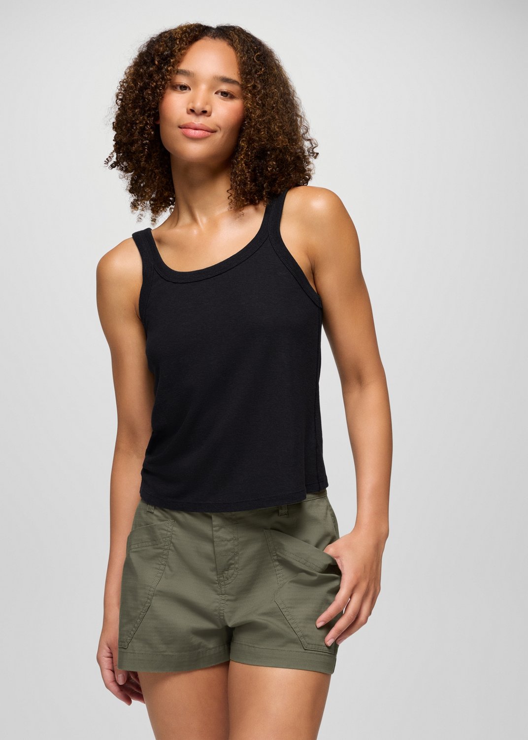Womens prAna Cozy Up Tank - Black