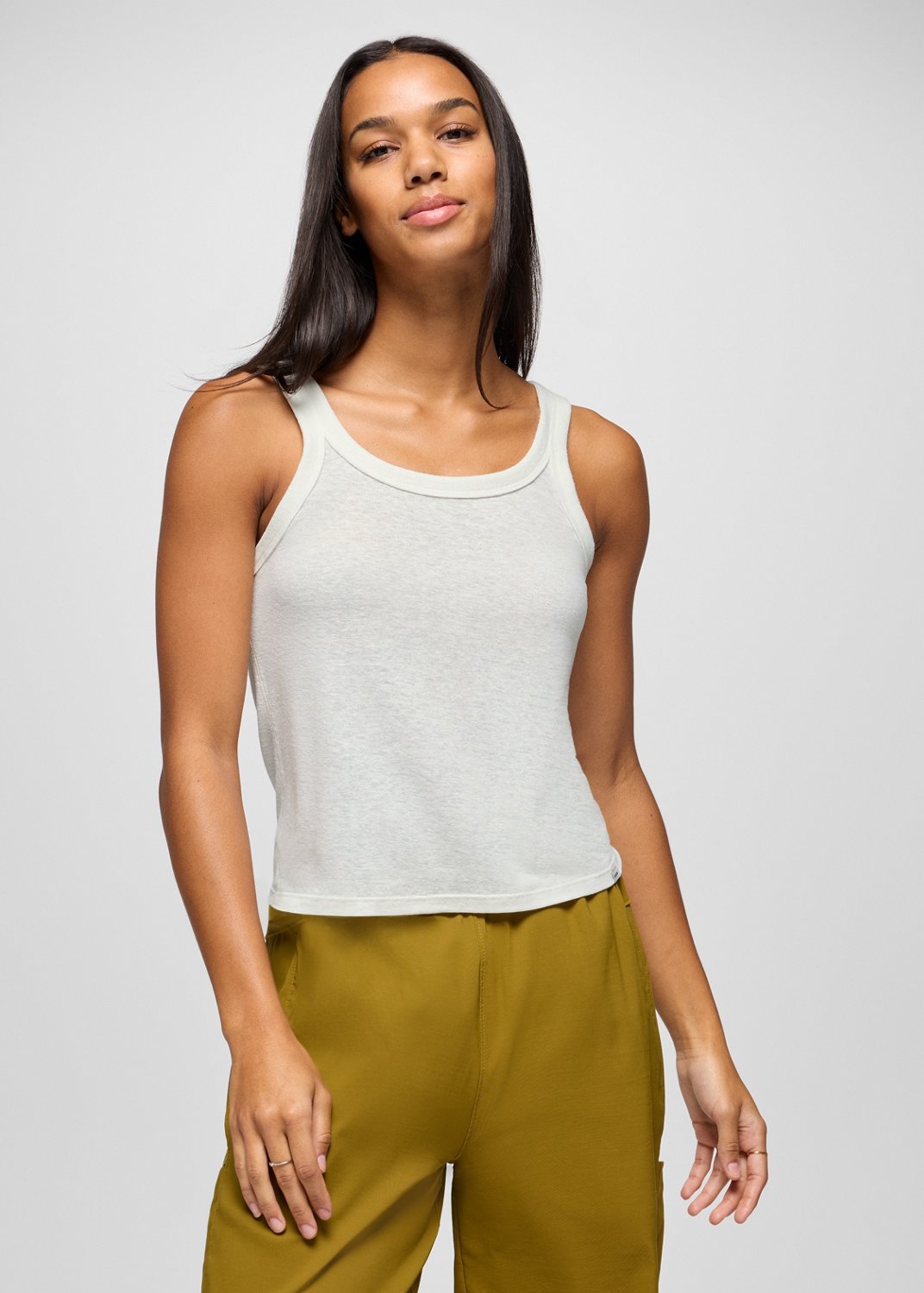 Womens prAna Cozy Up Tank - Soft White