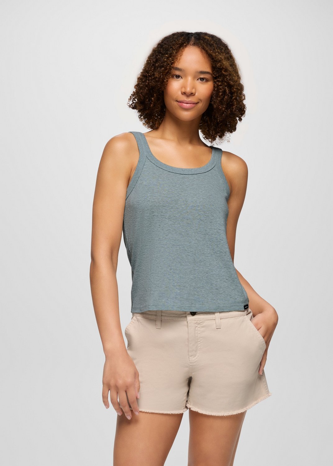 Womens prAna Cozy Up Tank - Saltwater