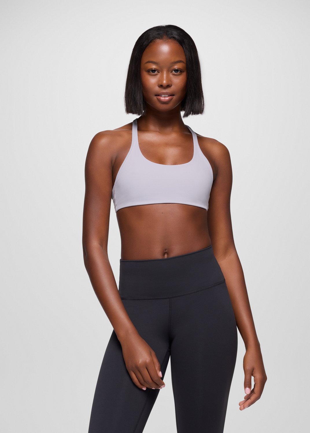 Womens prAna Luxara™ Racerback Bra - Luminous