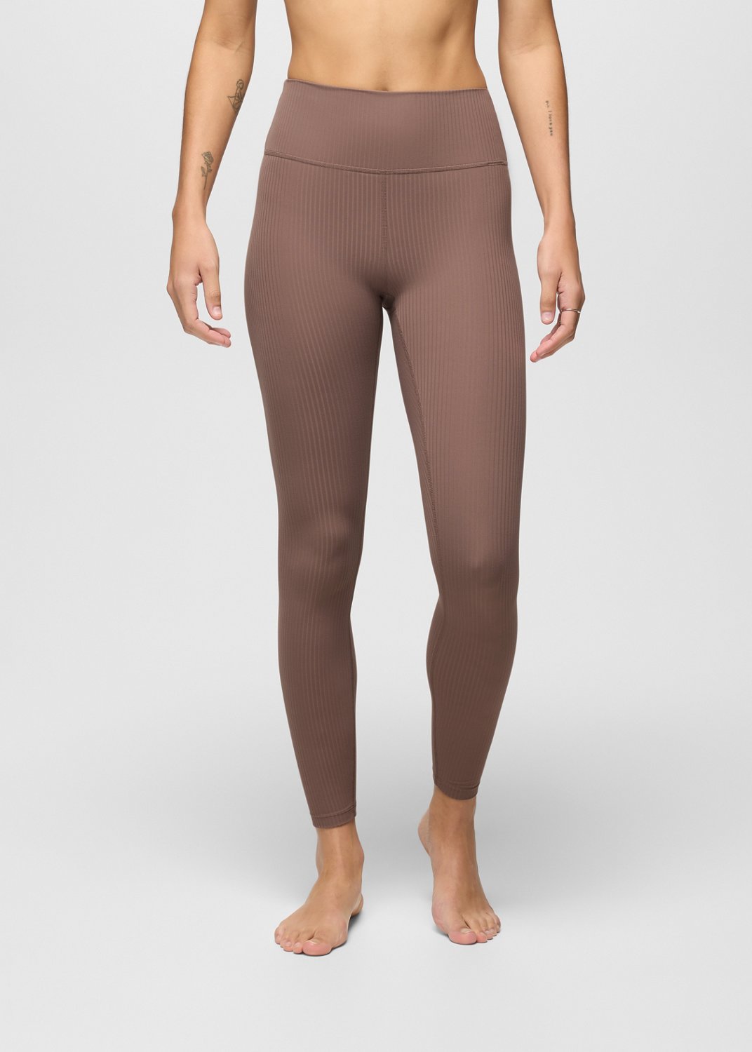 Womens prAna Luxara™ Rib 7/8 Legging - Carob