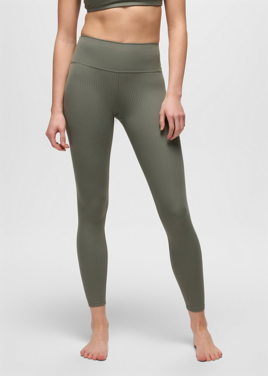 Womens prAna Luxara™ Rib 7/8 Legging - Thyme