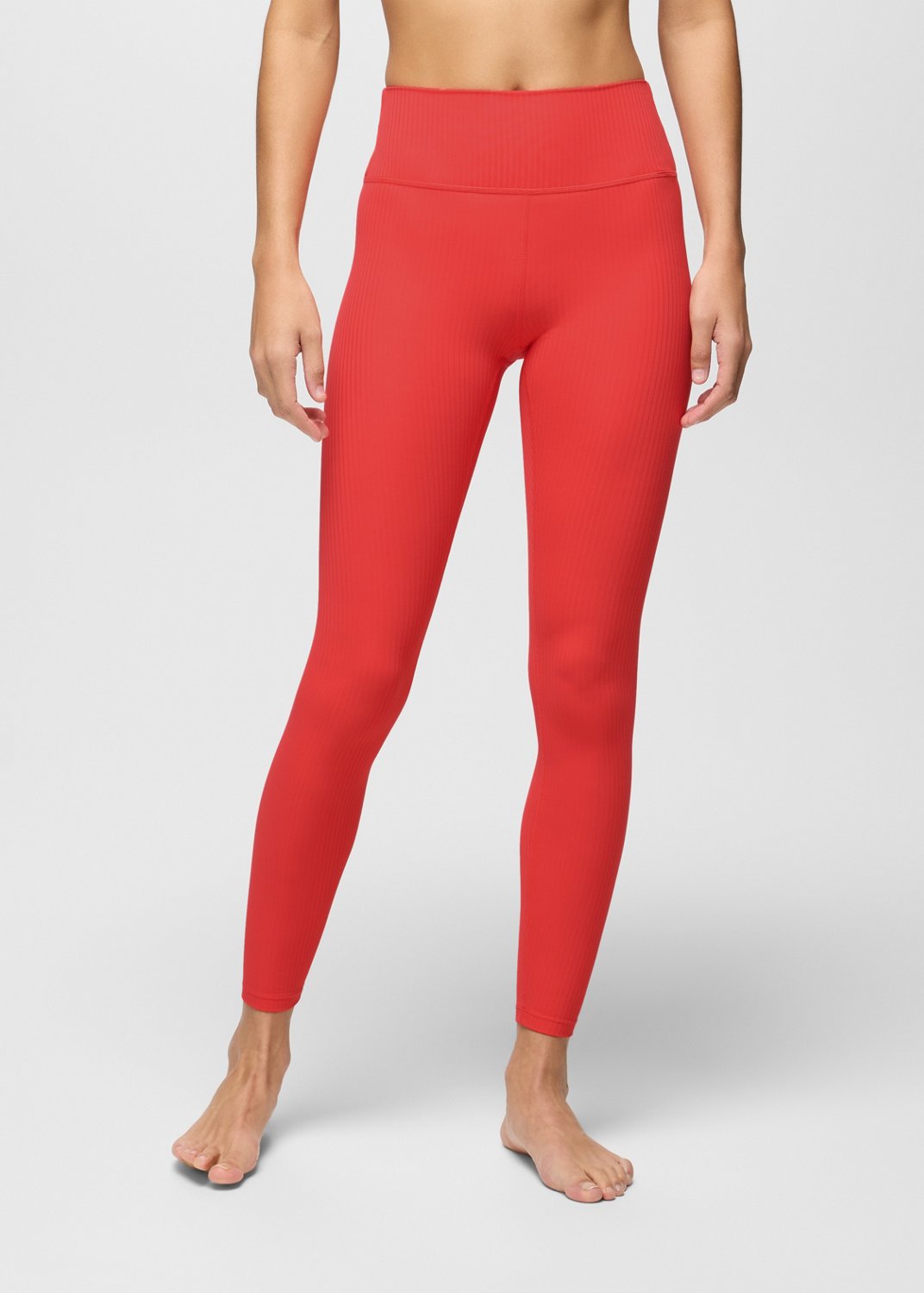 Womens prAna Luxara™ Rib 7/8 Legging - Rose Fire