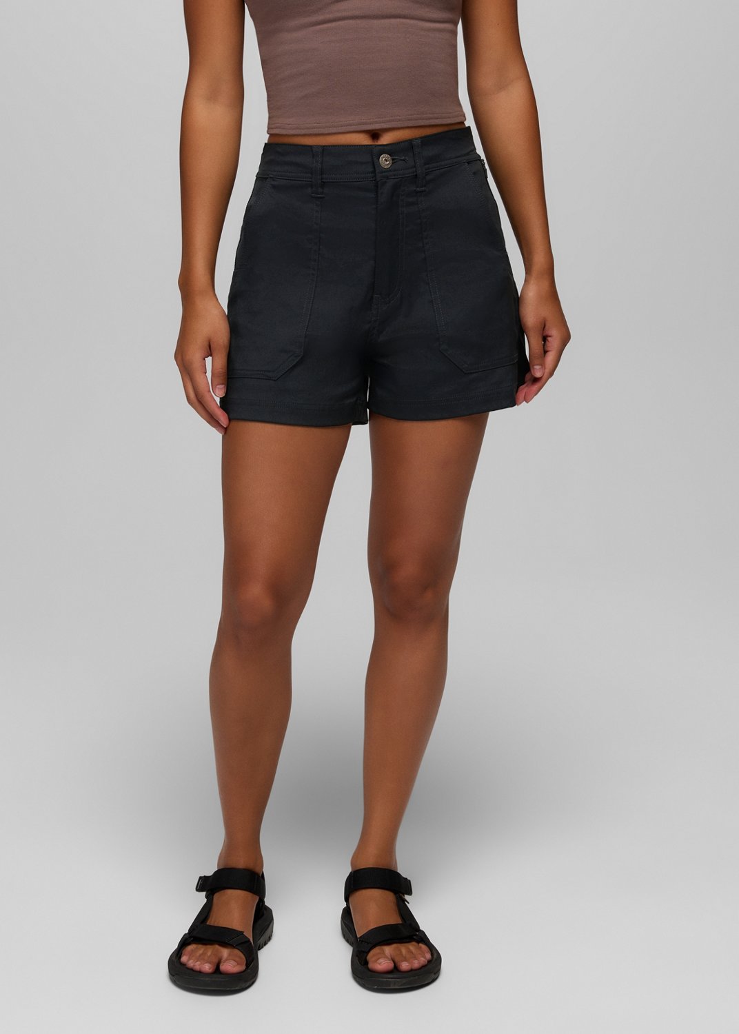 Womens prAna Stretch Zion™ Cargo Short - Black