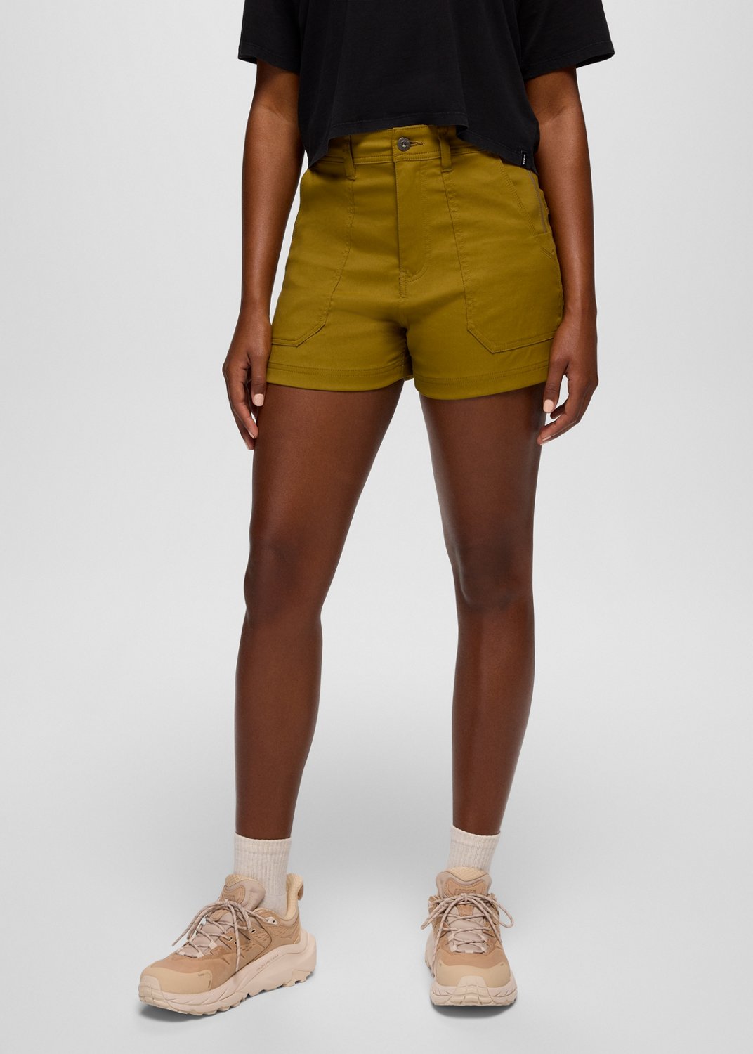Womens prAna Stretch Zion™ Cargo Short - Retro Olive