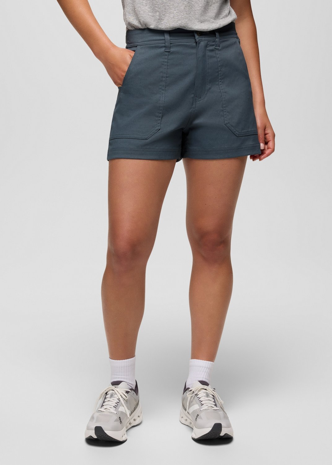 Womens prAna Stretch Zion™ Cargo Short - Thundercloud
