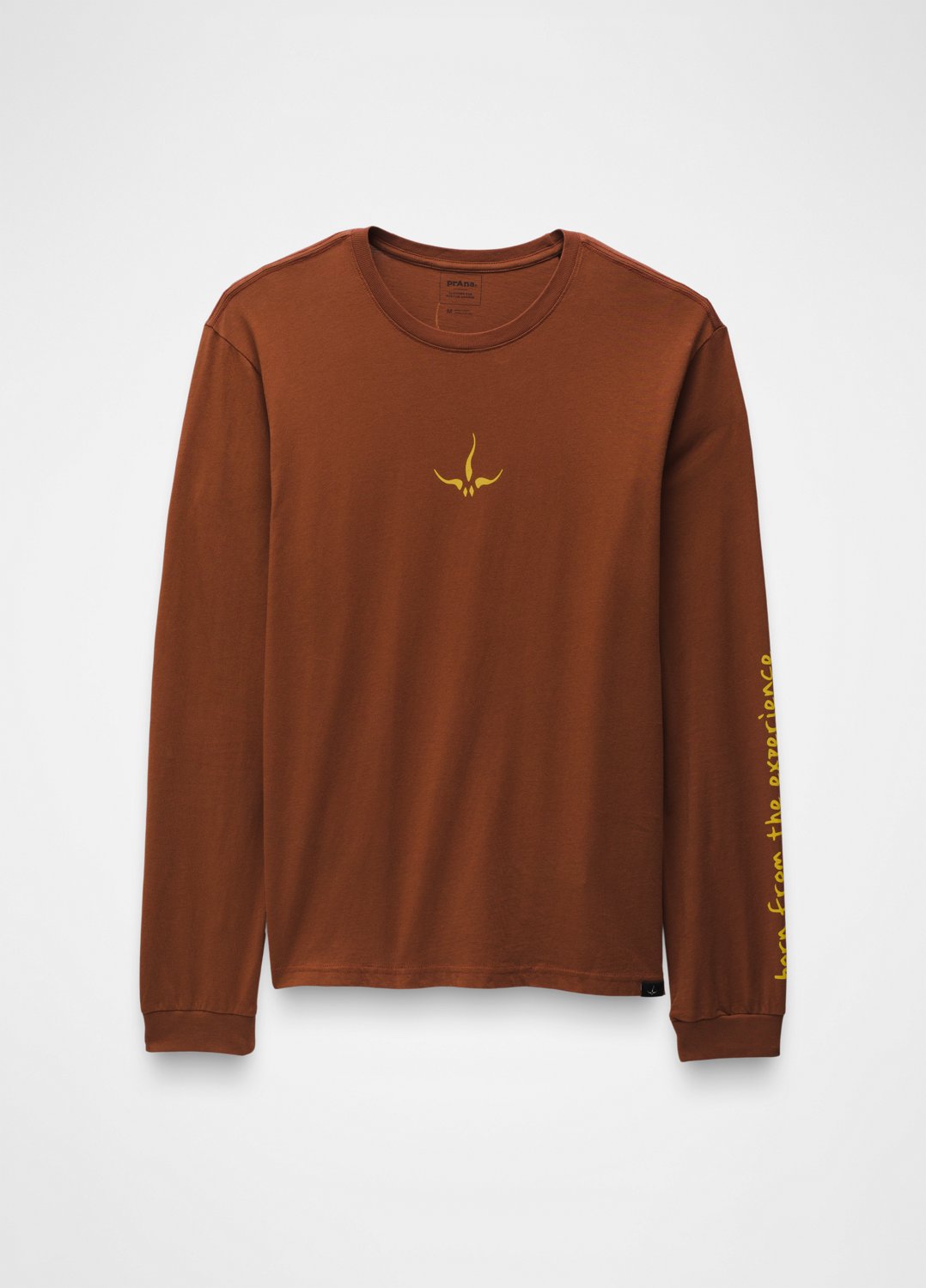 Gender Neutral prAna Heritage Graphic Long Sleeve Tee - Crimson Logo