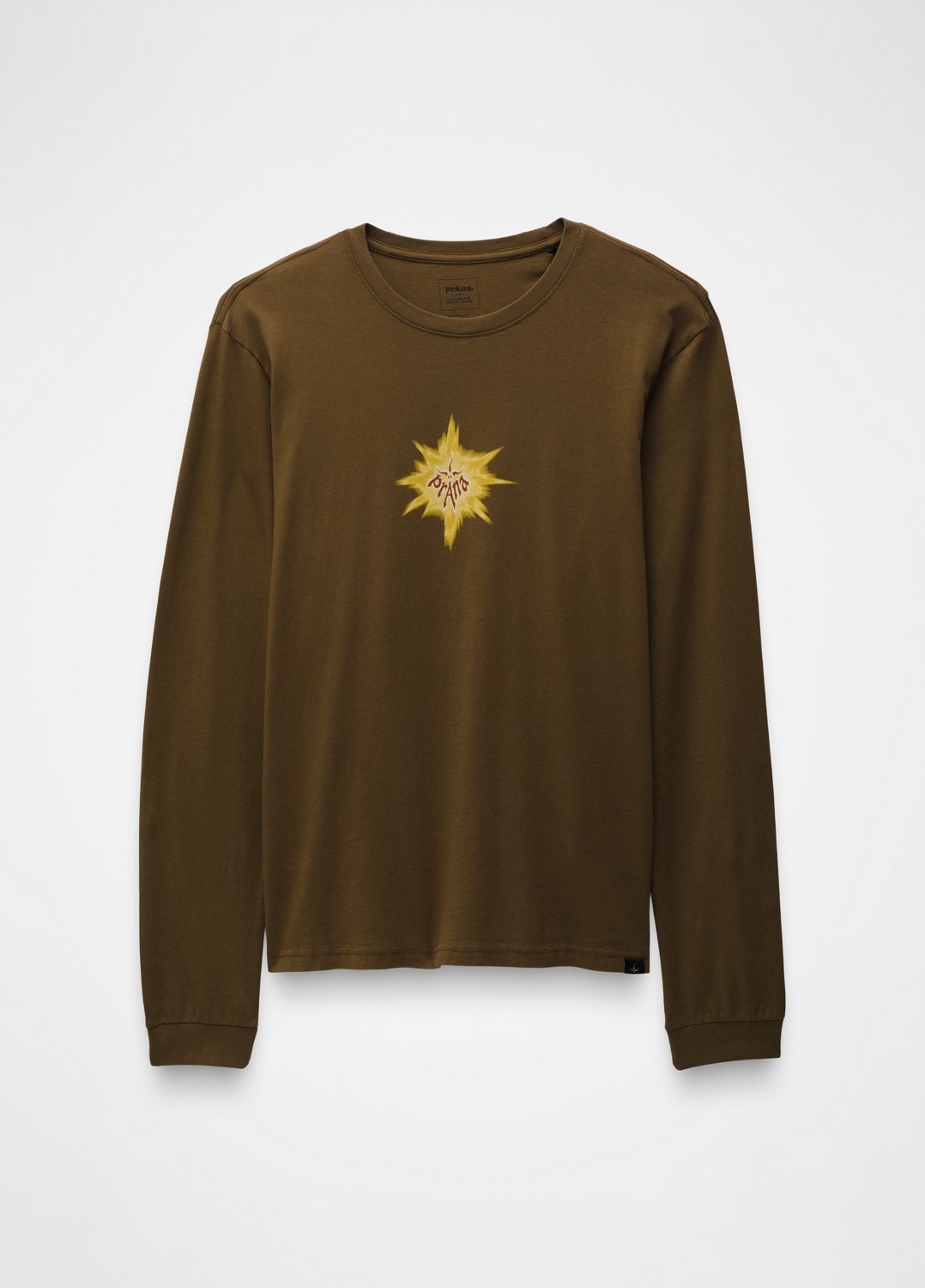 Gender Neutral prAna Heritage Graphic Long Sleeve Tee - Rich Earth Splat
