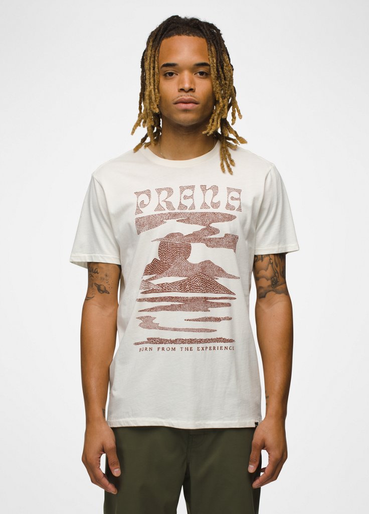Mens prAna Everyday Craft Short Sleeve Tee - Canvas