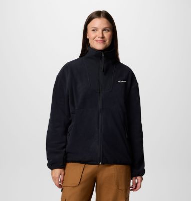 Columbia Women's Sequoia Grove Full Zip Fleece - L - Black  Black