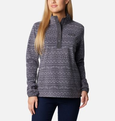Columbia Women's Benton Springs  Printed Half Snap Fleece Pullover-