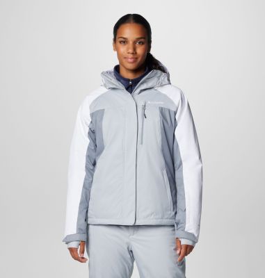 Columbia Women's Snowy Summit Insulated Jacket - L - Grey  Cirrus