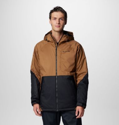 Columbia Men's Snowy Summit Jacket - L - Beige  Delta, Black