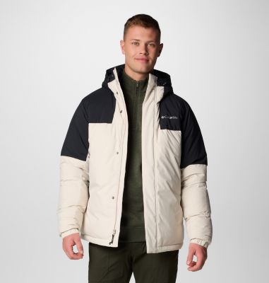 Columbia Men's Aldercrest II Down Hooded Jacket - S - Beige  Dark