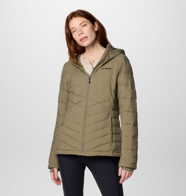 Columbia Women's Joy Peak II Hooded Jacket - L - Green  Stone