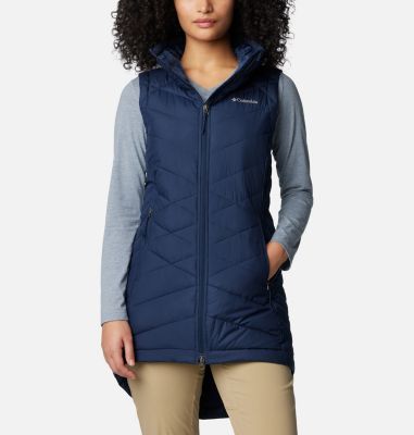 Columbia Women's Heavenly II Long Vest - M - Blue  Collegiate