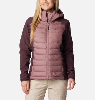 Columbia Women's Powder Lite II Hybrid Hooded Jacket - S - Red