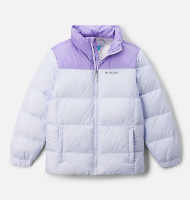 Columbia Kids' Puffect II Jacket - L - Purple  Snowdrift, Paisley