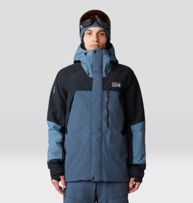 Mountain Hardwear Men's First Tracks Insulated Jacket - XXL - Blue