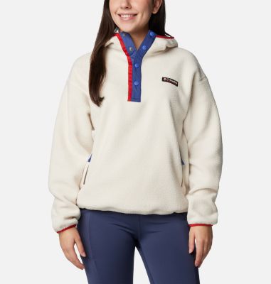 Columbia Women's Helvetia II Fleece Hoodie - XL - White  Chalk