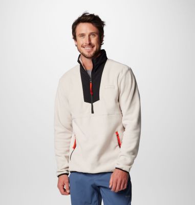 Columbia Men's Sequoia Grove Half Zip Fleece - XL - Beige  Dark