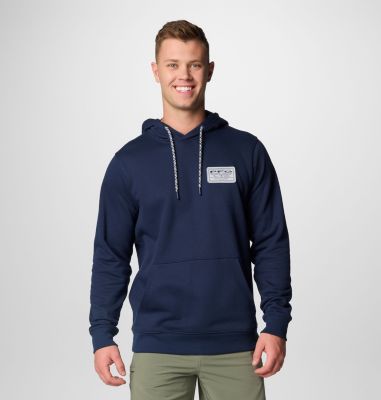 Columbia Men's PFG Castback Hoodie - XL - Blue  Collegiate Navy,