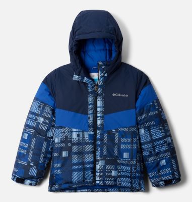 Columbia Boys' Lightning Lift III Printed Jacket - XL - BluePlaid