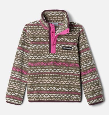 Columbia Kids' Helvetia II Printed Half Snap Fleece Pullover - XS