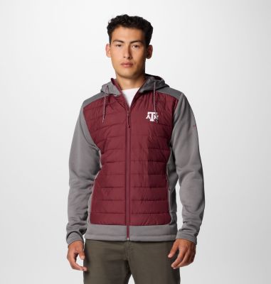 Columbia Men's Collegiate Out-Shield  Hybrid Hoodie - Texas A&M-