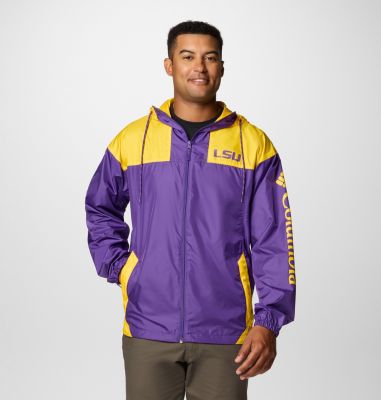 Columbia Men's Collegiate Flash Challenger  II Windbreaker - LSU-