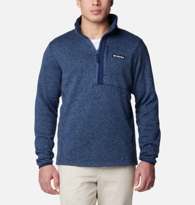 Columbia Men's Sweater Weather Half Zip Pullover - M - Blue  Dark