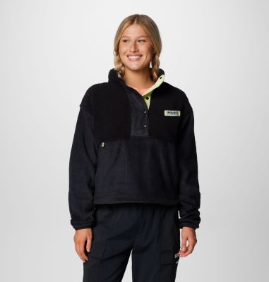 Columbia Women's PFG Open Water Fleece Pullover - M - Black