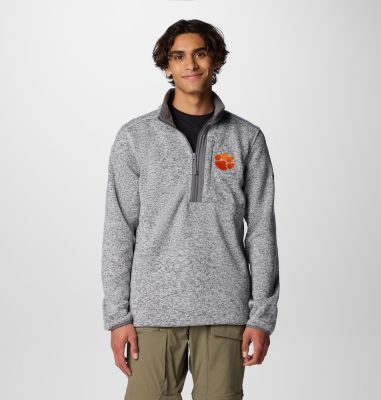 Columbia Men's Collegiate Sweater Weather  Fleece Half Zip Pullover - Clemson-