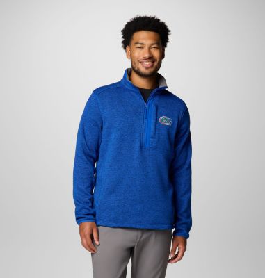 Columbia Men's Collegiate Sweater Weather  Fleece Half Zip Pullover - Florida-