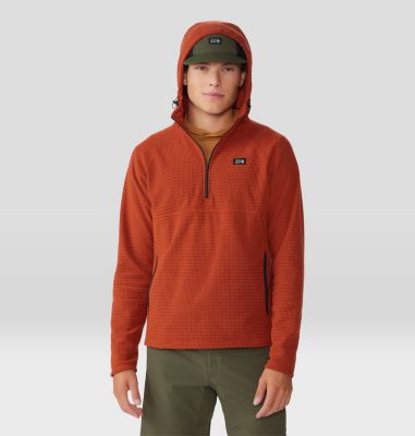 Mountain Hardwear Men's Summit Grid Hoody - S - Orange