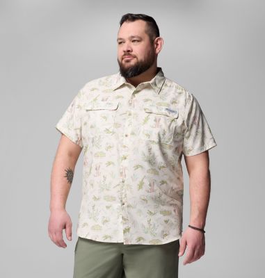 Columbia Men's PFG Uncharted Printed Short Sleeve Shirt - Big-